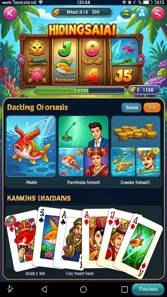 dan777 - Screenshot menunjukkan tampilan antarmuka utama game.